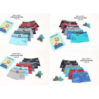 Kit 12 Cuecas Box Boxer Infantil Juvenil MEN Criança Bebê Masculino Tam 6 a 10 Anos