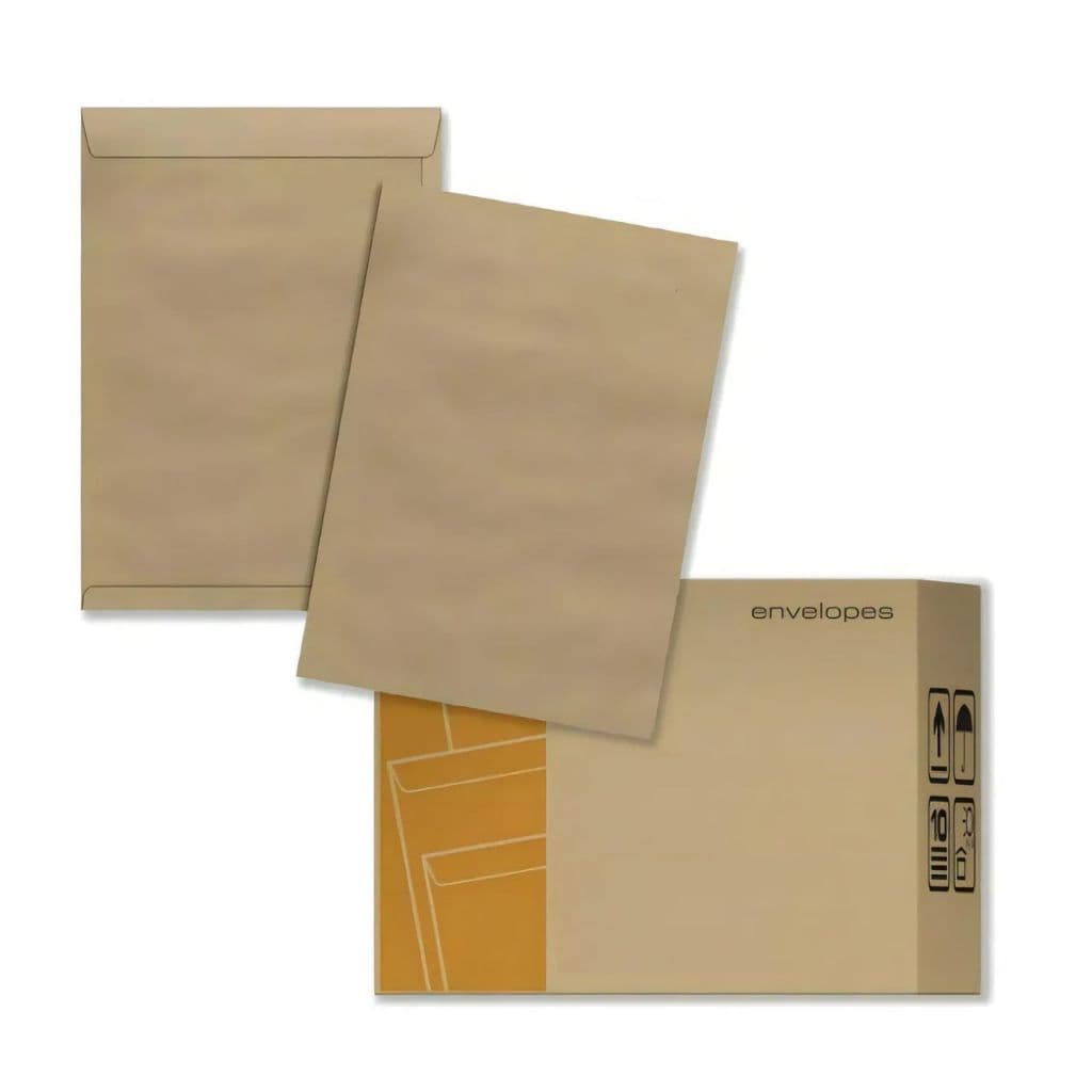 Envelope  229x324 Skn 32 cm Natural Pardo Reipel 250 Unidades