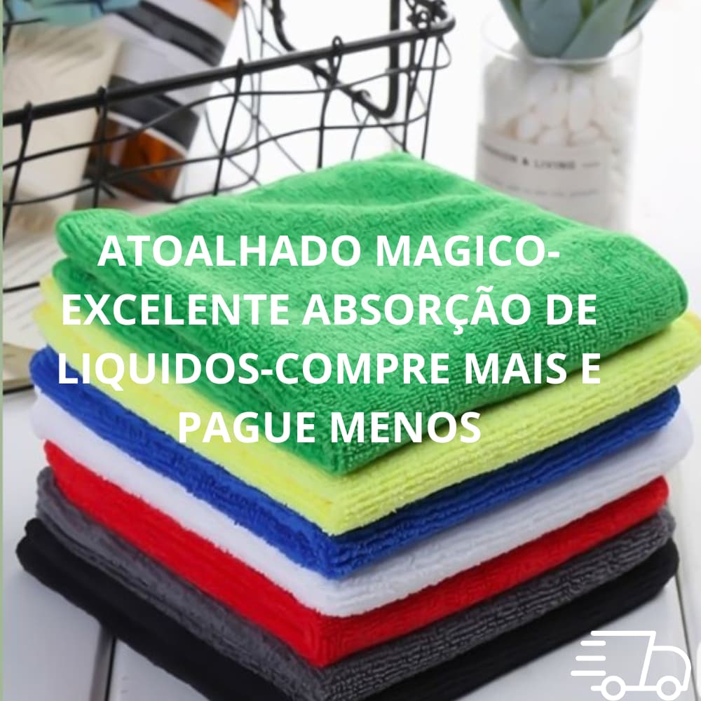 "Tecido Atoalhado Microfibra 1,47m Largura - 100% Poliéster 200g - Ideal para Toalhas, Babadores e Limpeza"