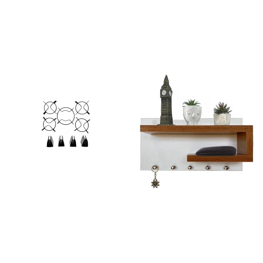 Suporte grade Cooktop+Porta chaves mdf