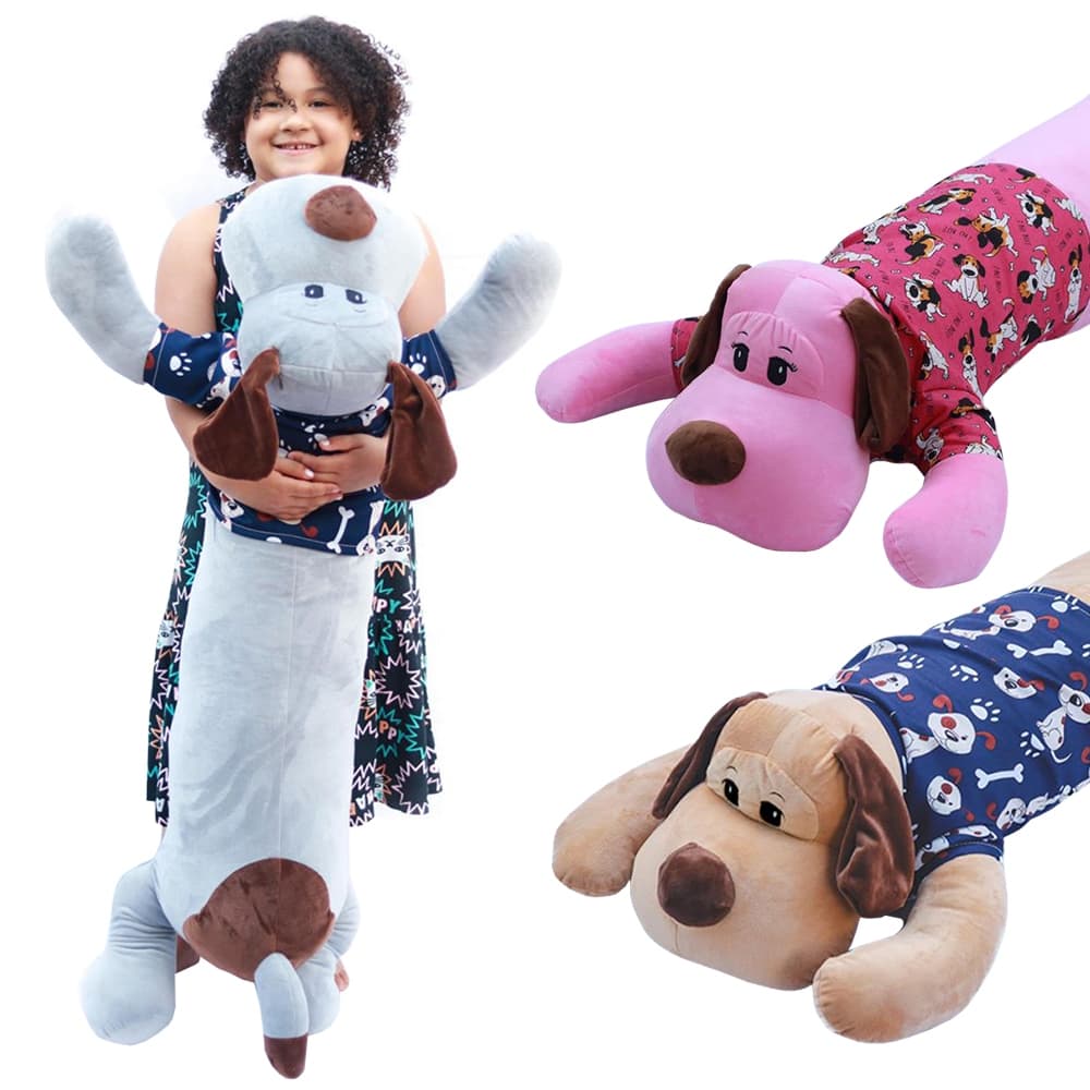 Xuxão Pelúcia Cachorrinho Travesseiro Apoio Para Corpo