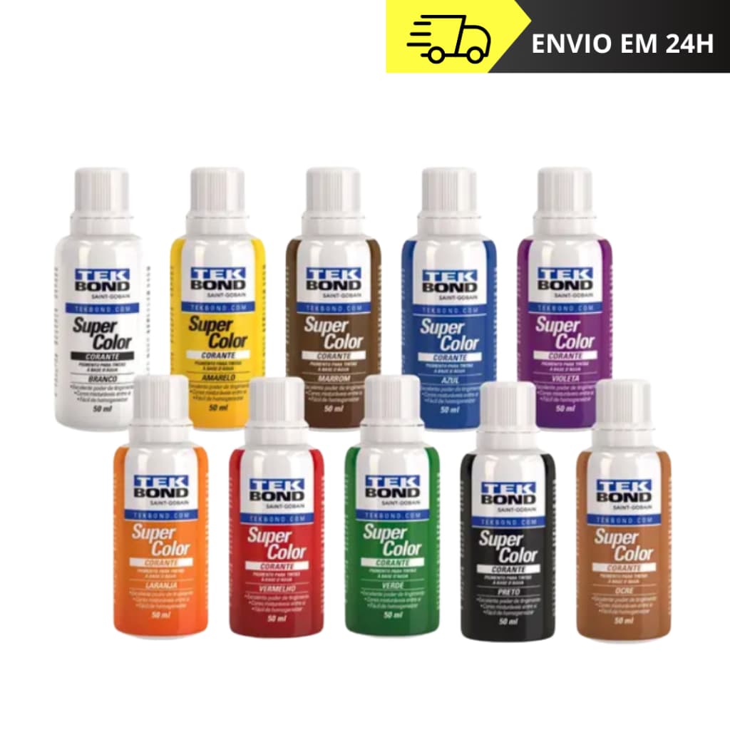 Corante Líquido Super Color 50ml Tekbond