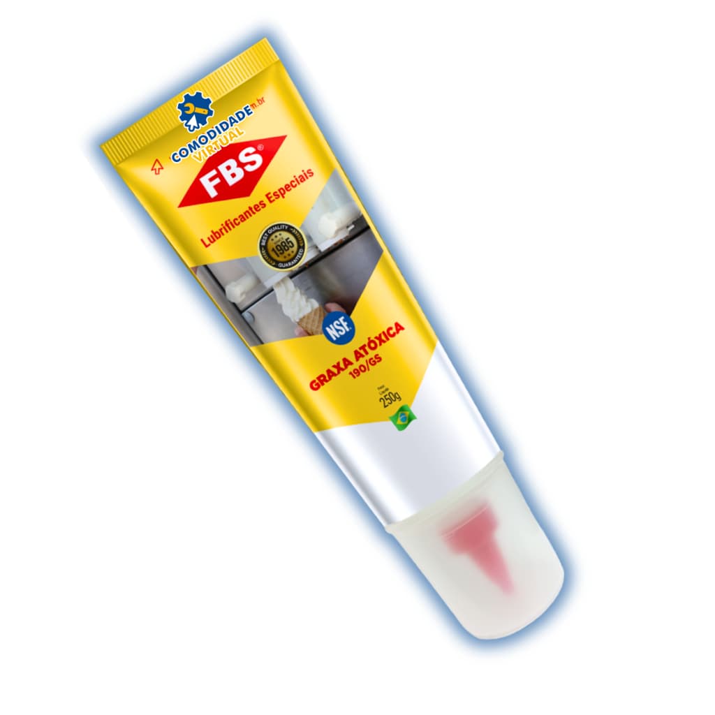 Graxa Branca Atóxica Grau Alimentício Indústria Alimentícia - 190GS 250g