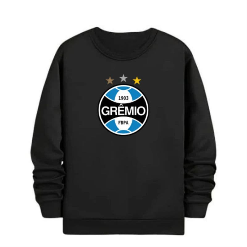Blusa De Frio Moletom Masculino Estampado Grêmio FC Envio Rápido