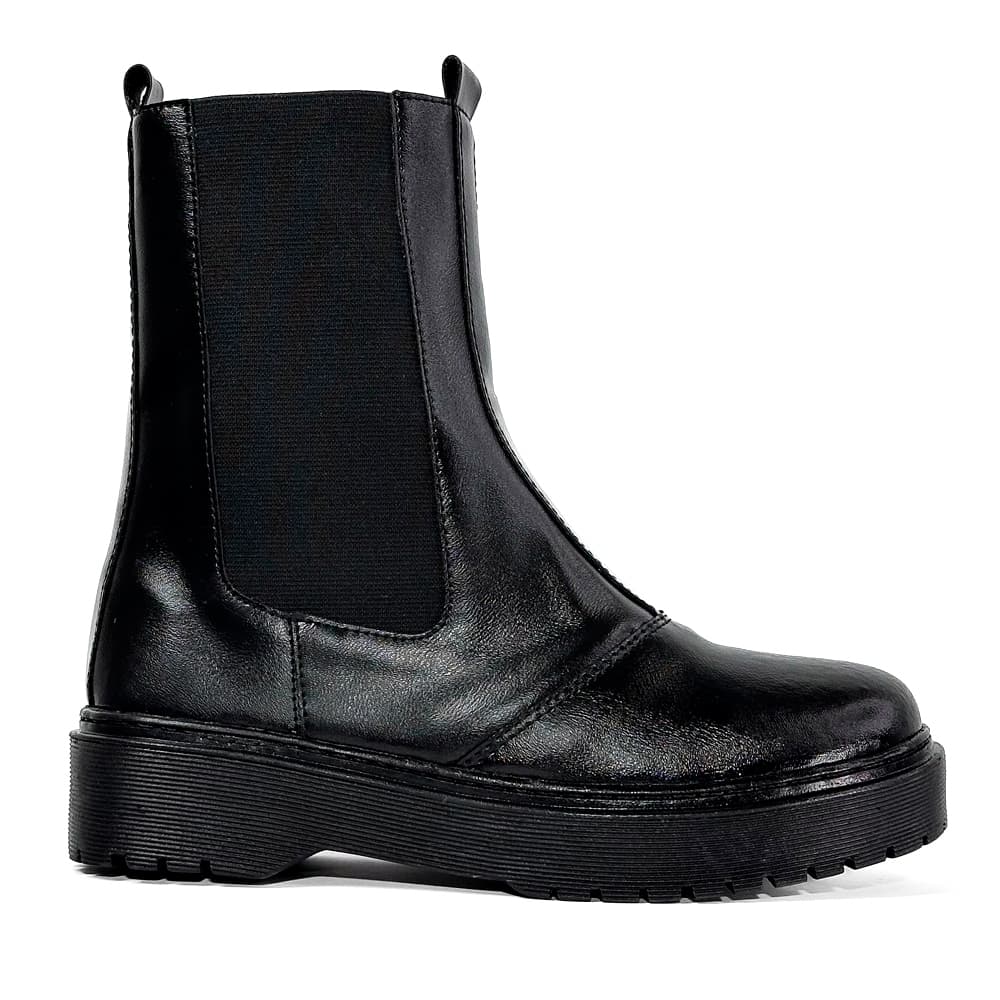 Bota Coturno Feminina Cano Curto de Calçar Confortável Casual