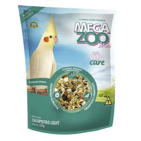 Ração Megazoo Para Calopsitas Mix Light 350g