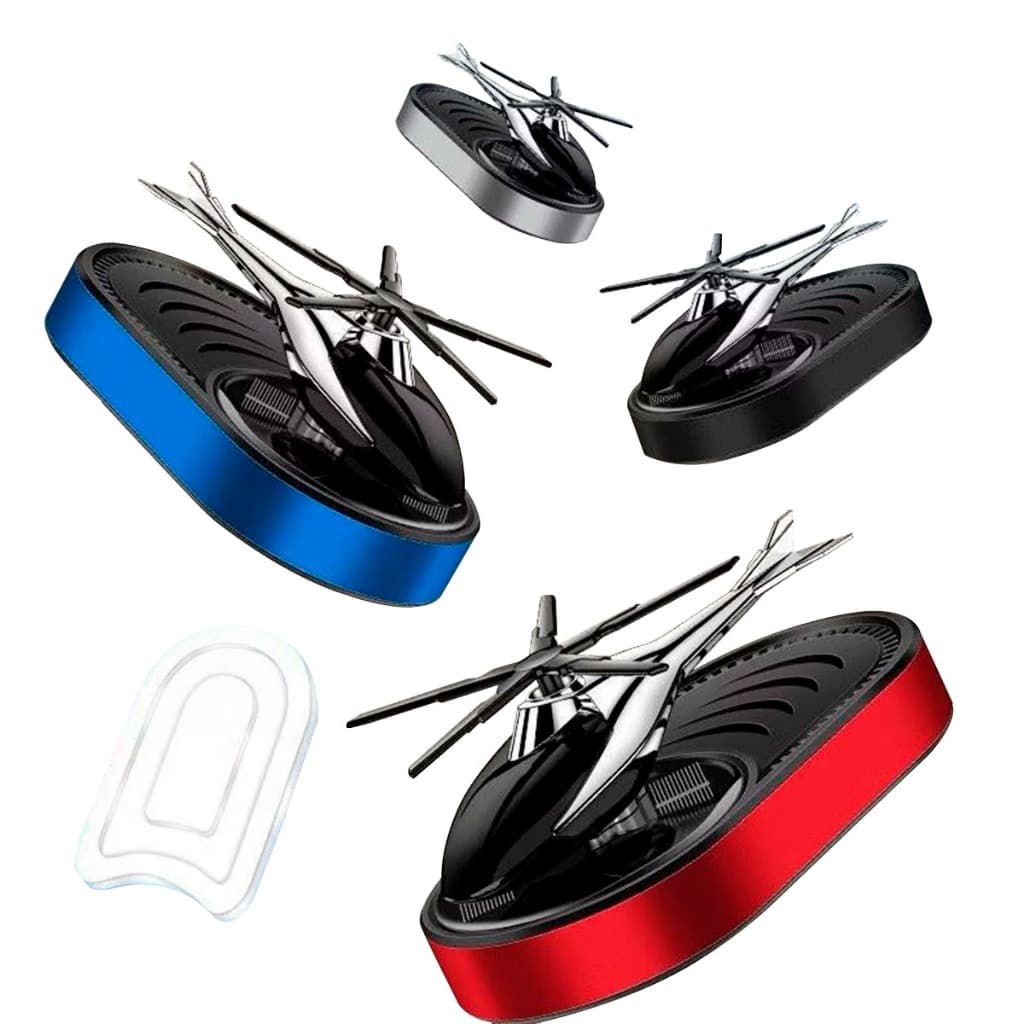 Helicóptero Aromatizador Solar Veicular Cheirinho Para Carro