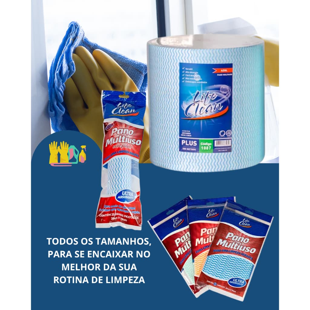 PANO MULTIUSO - LIFE CLEAN PLUS 600PANOS