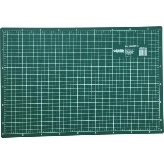 Base De Corte A2 60x45cm, Dupla Face, RENK, Verde 527447, Ref:CP-A2