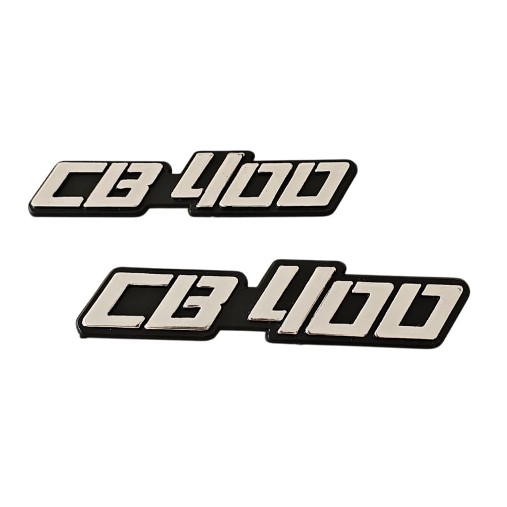 Emblemas Tampa Laterais Cb 400 Prata Par Paralelo