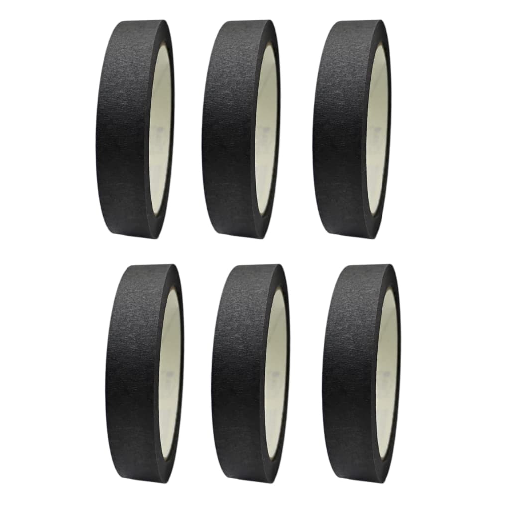 6 Fita Crepe Preta Fina 18mm x 30m Festas, Artesanatos, Eventos, Decoração