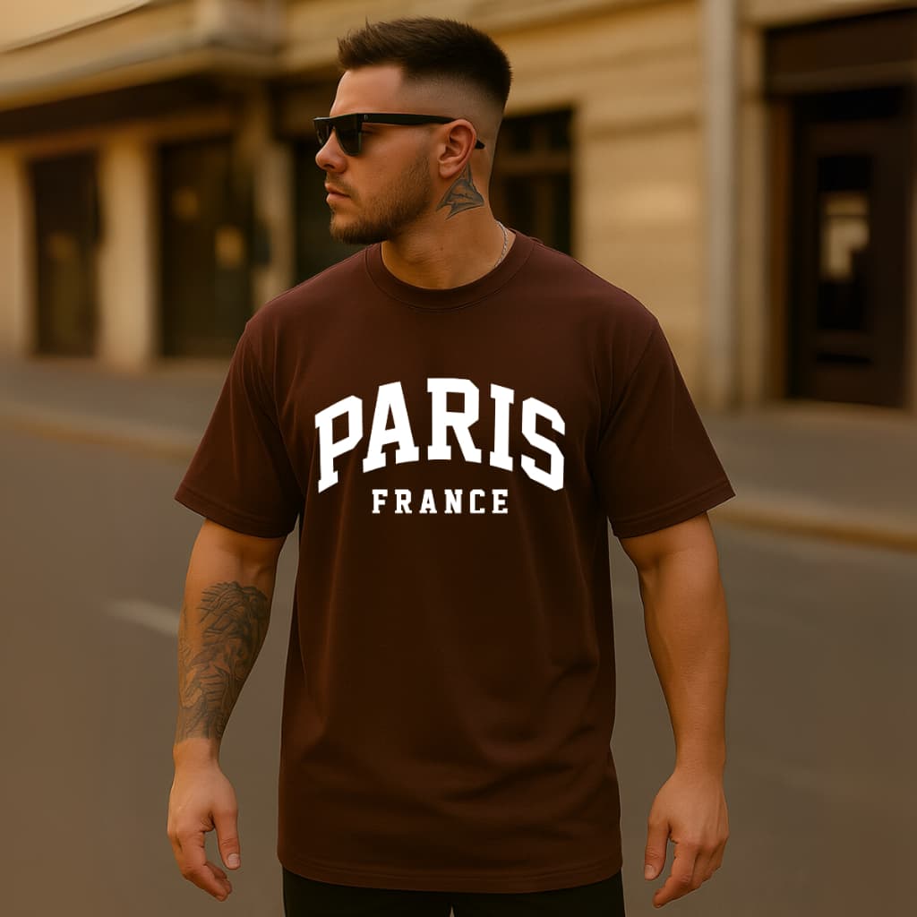 Camiseta Oversized Masculina Streetwar Paris