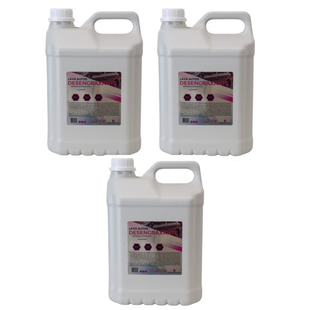 KIT 15L DESENGRAXANTE AUTOMOTIVO CONCENTRADO LIMPEZA PESADA RENDE 600L SOLUPAN REMOVE SEM ESFREGAR