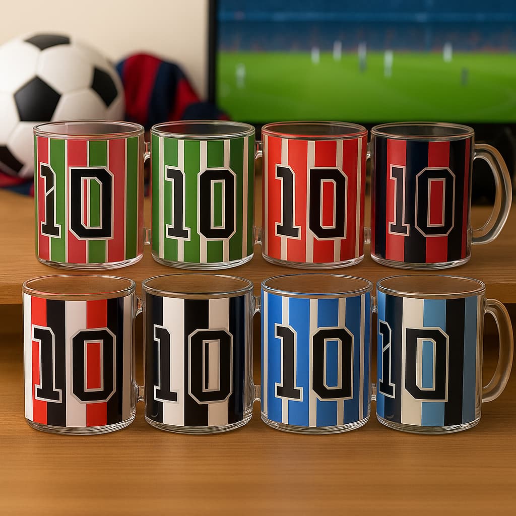 Caneca Time de Futebol Personalizada Dia dos Pais Vidro 320ml