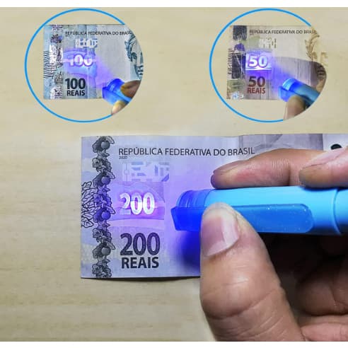 Caneta Testadora de Dinheiro / Caneta Detectora de Nota Falsa 100%
