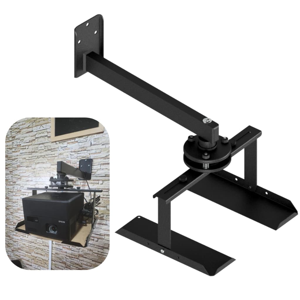 Suporte Projetor Epson Parede Robusto Bandeja Ajustável Articulado Giratório Universal Ângulos Premium Nf