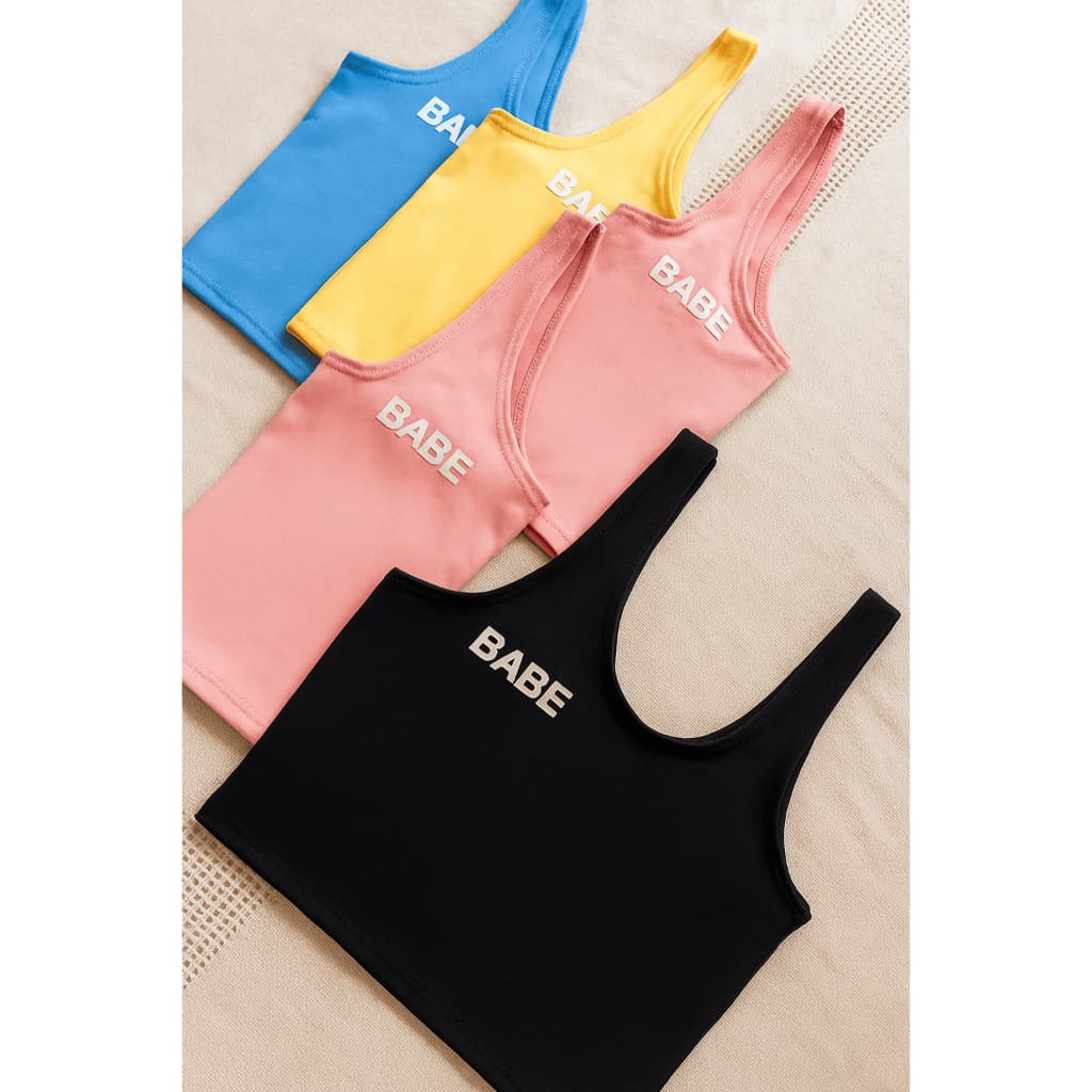 Blusa Cropped Alça sem bojo Babe - B2