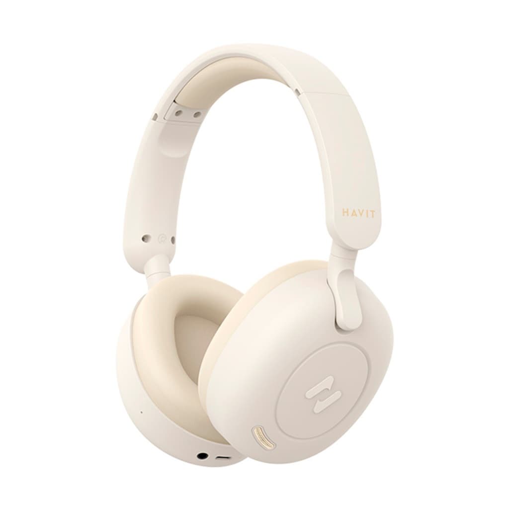 Headphone Bluetooth Havit H655BT Cancelamento Ruido Beige