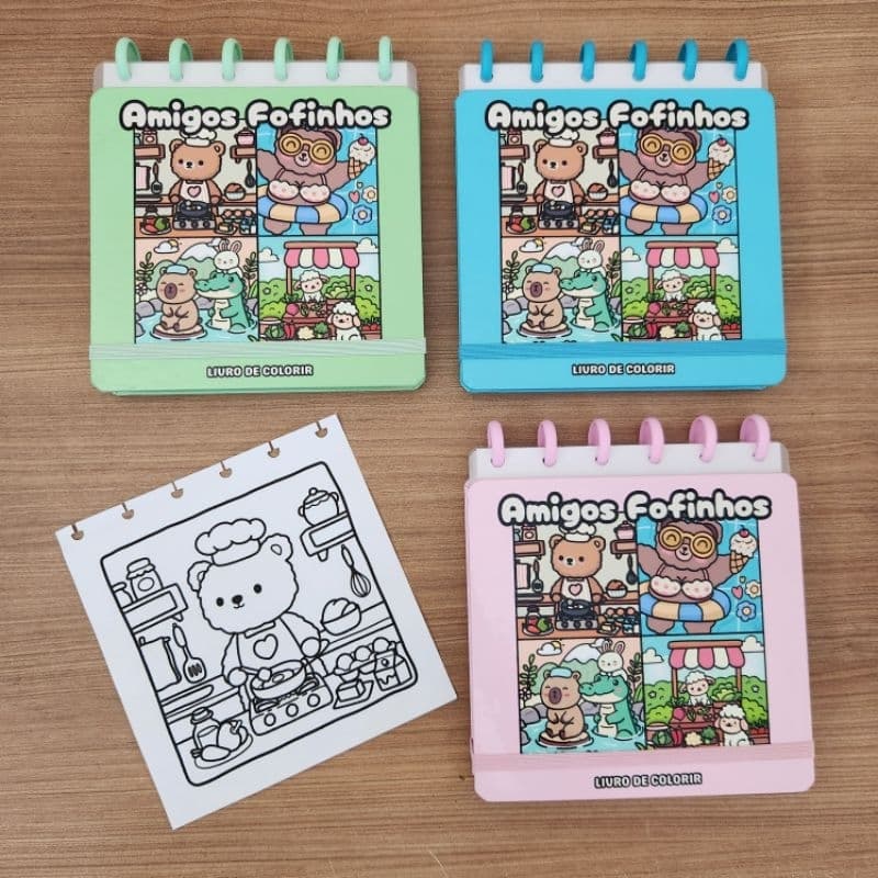 Livro de Colorir com discos inteligentes
