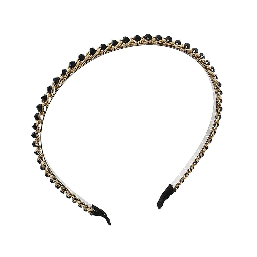Tiara Com Pedraria Delicada Arco Cabelo Feminina Arquinho