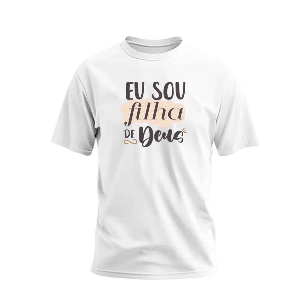 Blusa T shirt Feminina Evangelica Sou Filha de Deus 100% algodão Lançamento Envio Rápido
