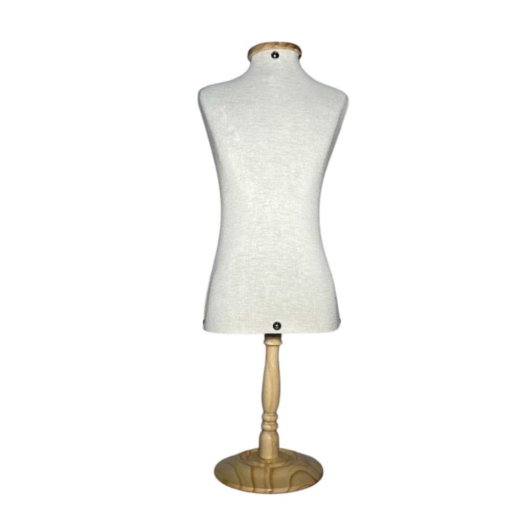 1 Mini Busto Expositor De Roupa Pet Malha Com Pedestal Madeira Loja Petshop Fibra Mascote Decoração