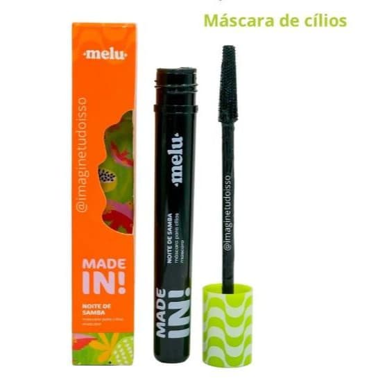 Máscara de cílios Noite Samba Made In RRE2001 Máscara de cílios Preta Made in Melu