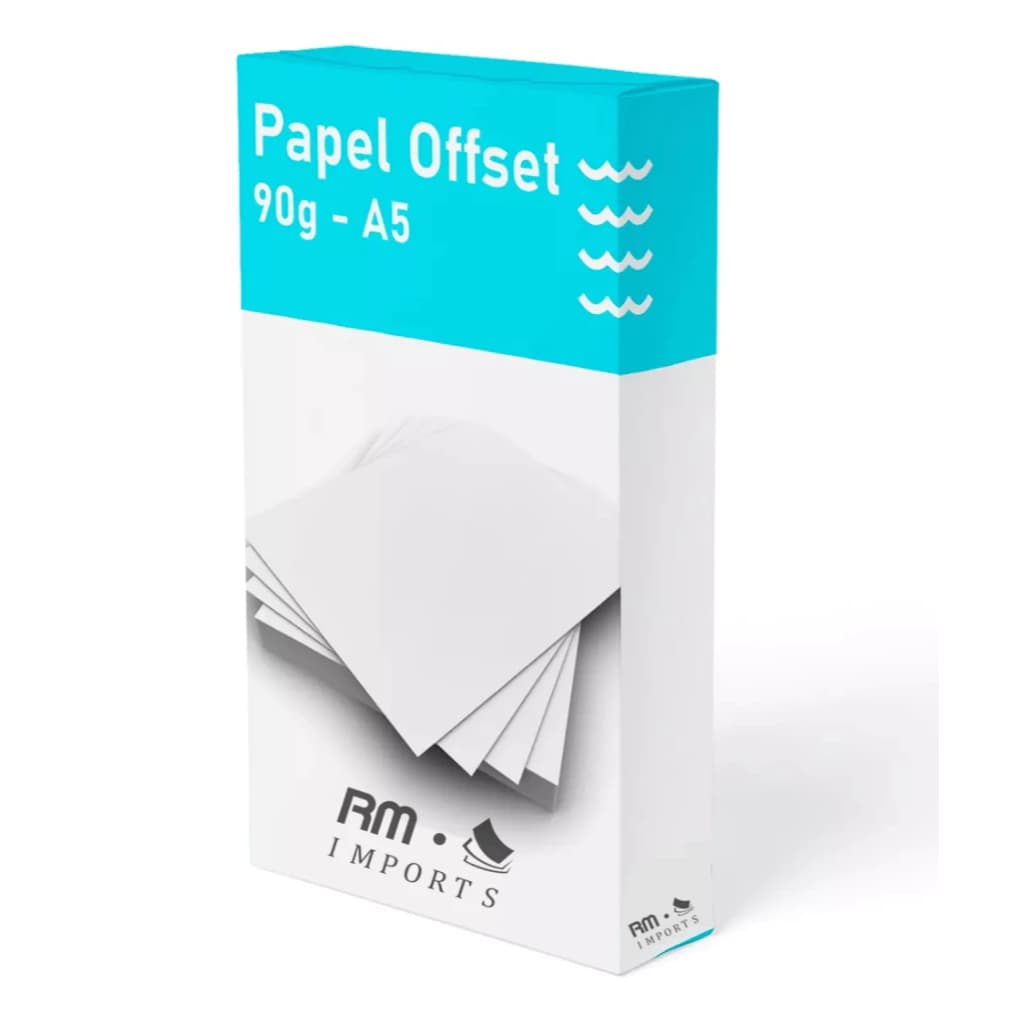Papel Offset 90g - A5 (148x210mm) Branco - 250 folhas