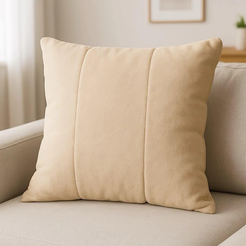 Conjunto Capa e Enchimento 45x45 Almofada em Suede Tecido Premium