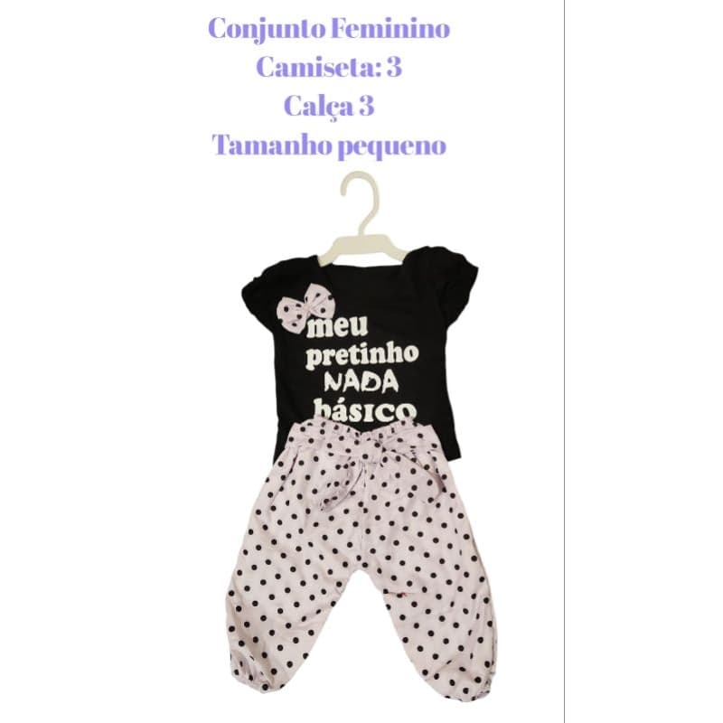 Conjunto Feminino meu pretinho nada básico
