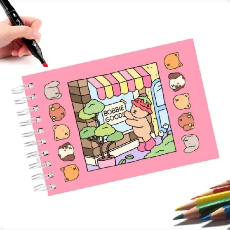 caderno de colorir ursinho fofinho