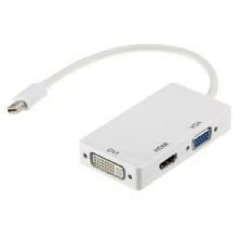 Adaptador conversor minidisplayport para hdmi e vga e dvi