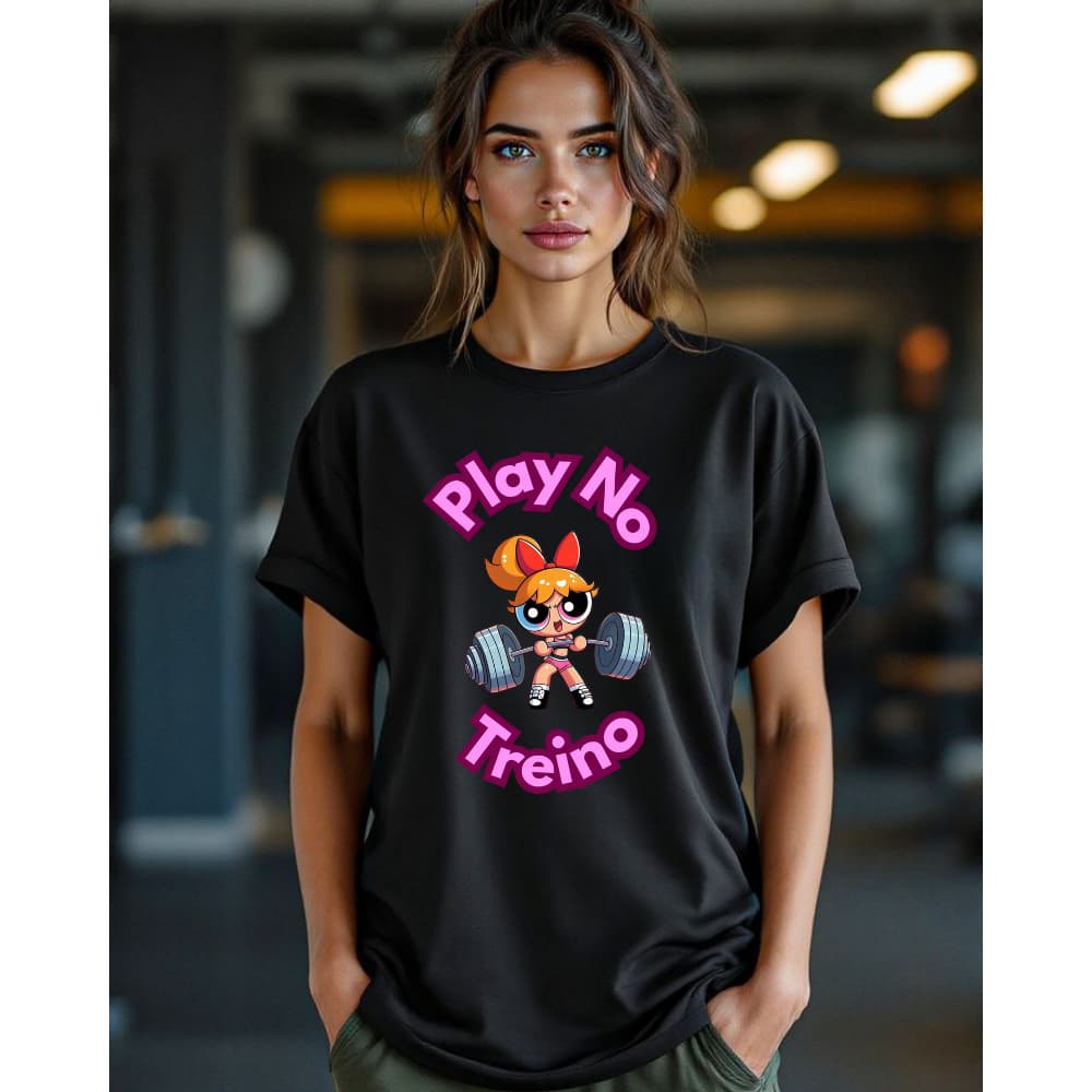 Camisetão De Academia 100% Algodão T-Shirt Feminina Treino Crossfit Gym