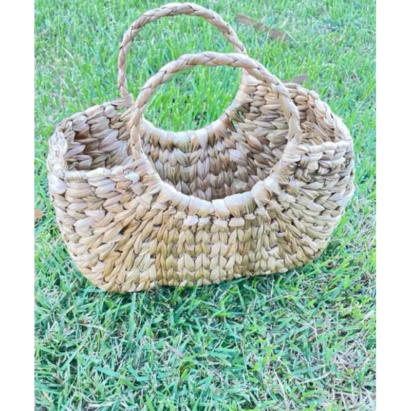 Bolsa de Palha de Taboa Meia Lua Pequena