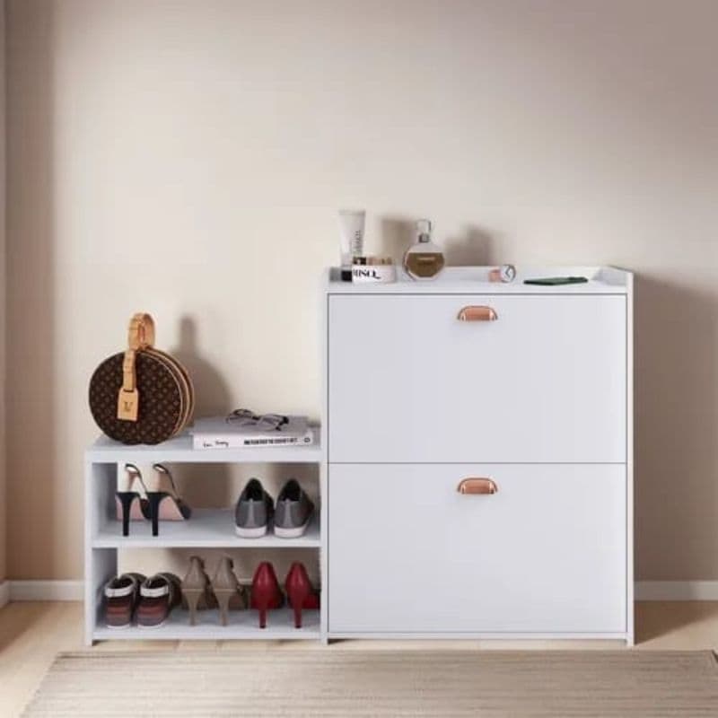 Sapateira Organizadora De Sapatos Milano Com Banco 2 Portas