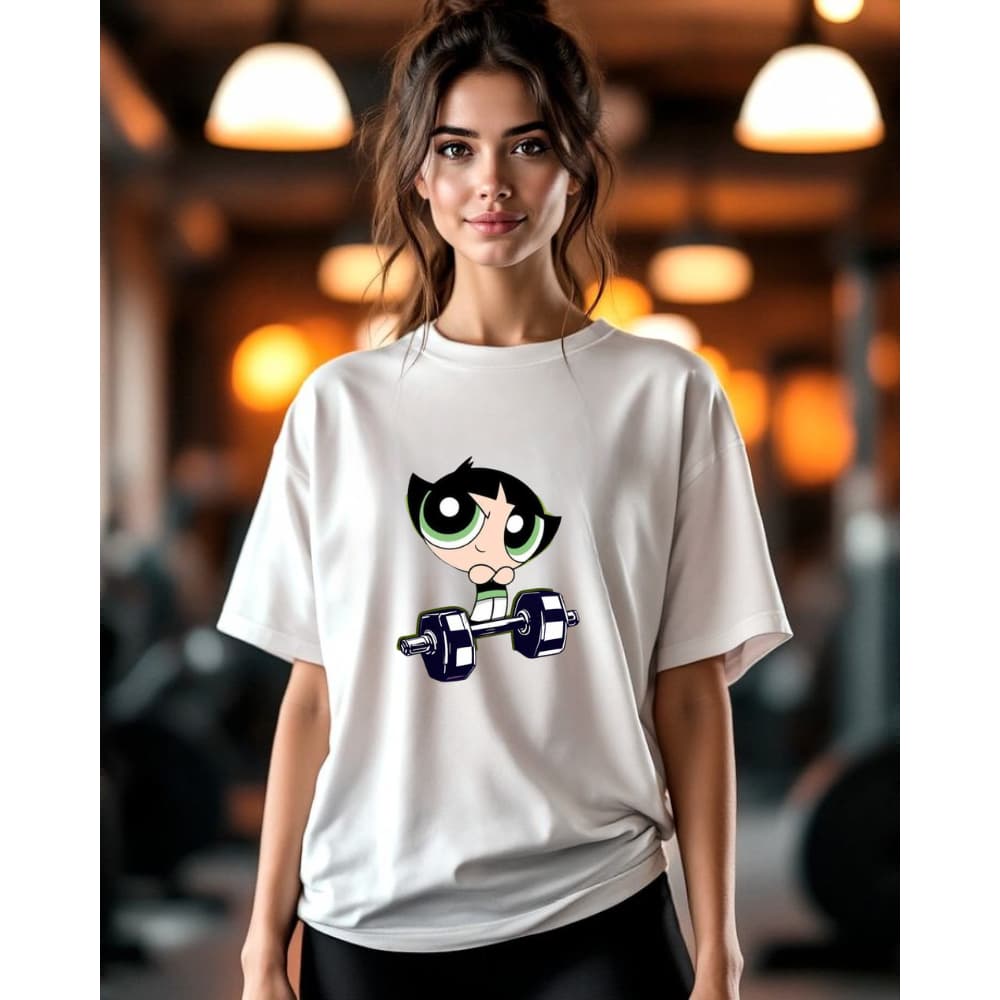 Camisetão Gym Feminina Academia 100%Algodão Crossfit Oversized