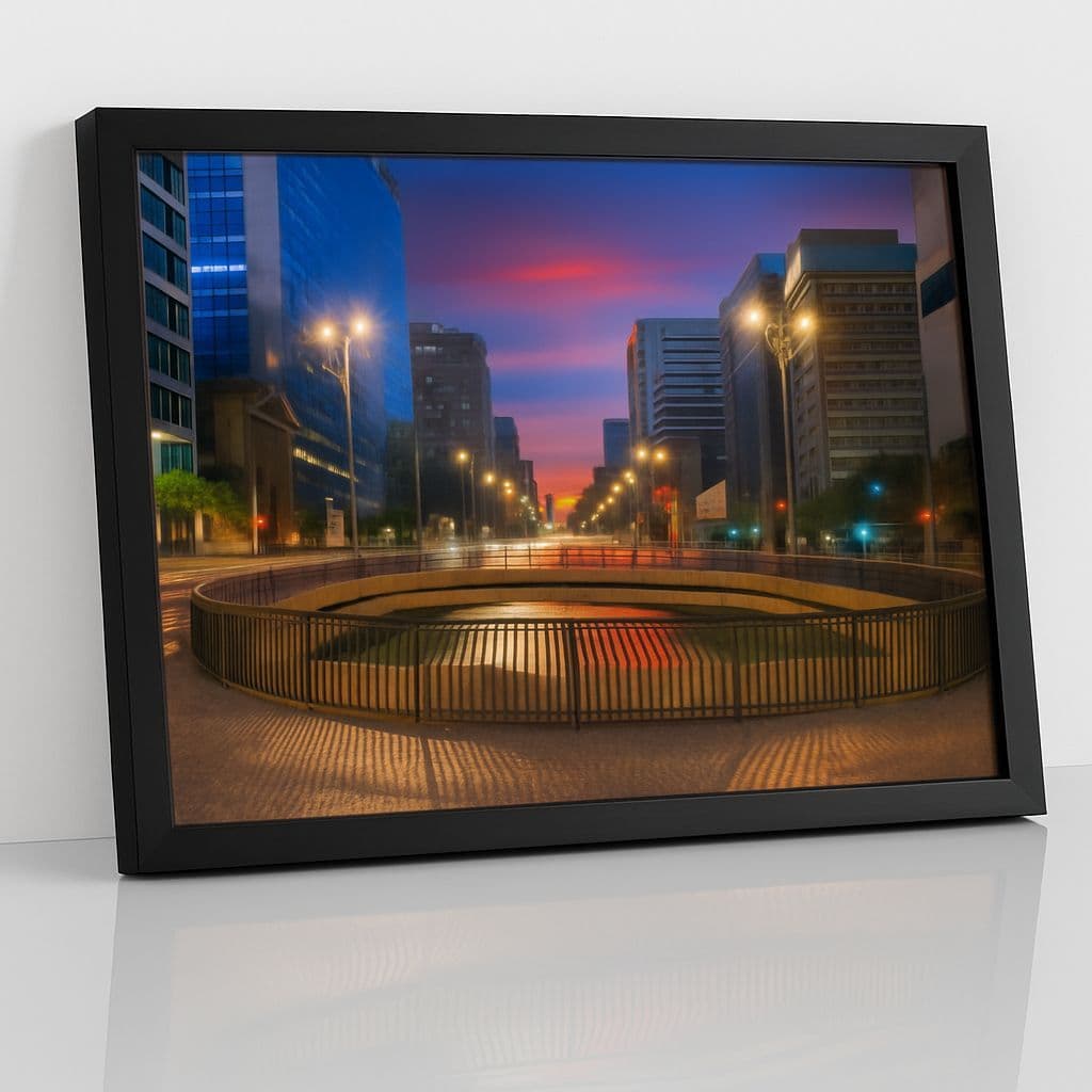 Quadro Decorativo Arte Ponte Estreita Avenida Paulista 1 Peça Mosaico Sala Quarto