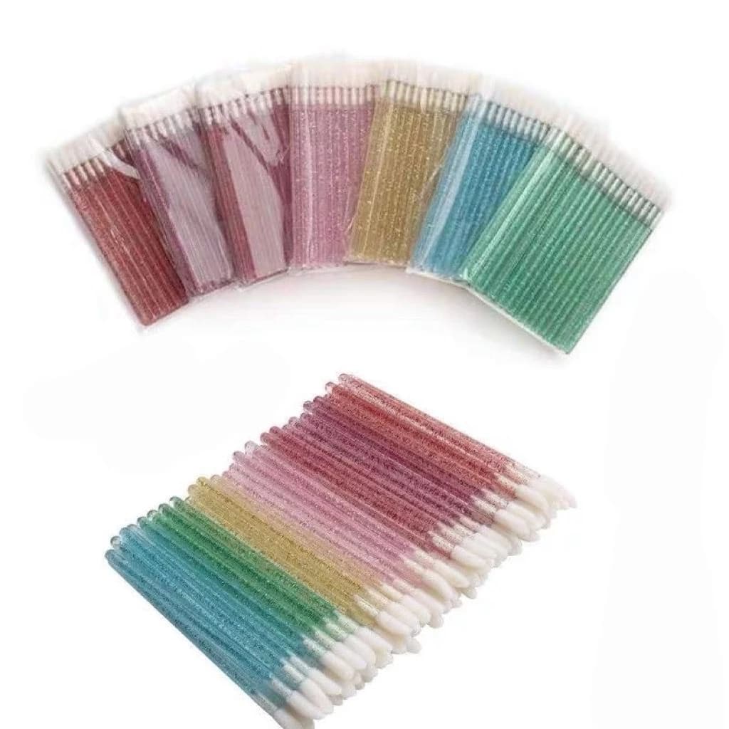 50 Pincel/aplicador Descartável De Batom Gloss