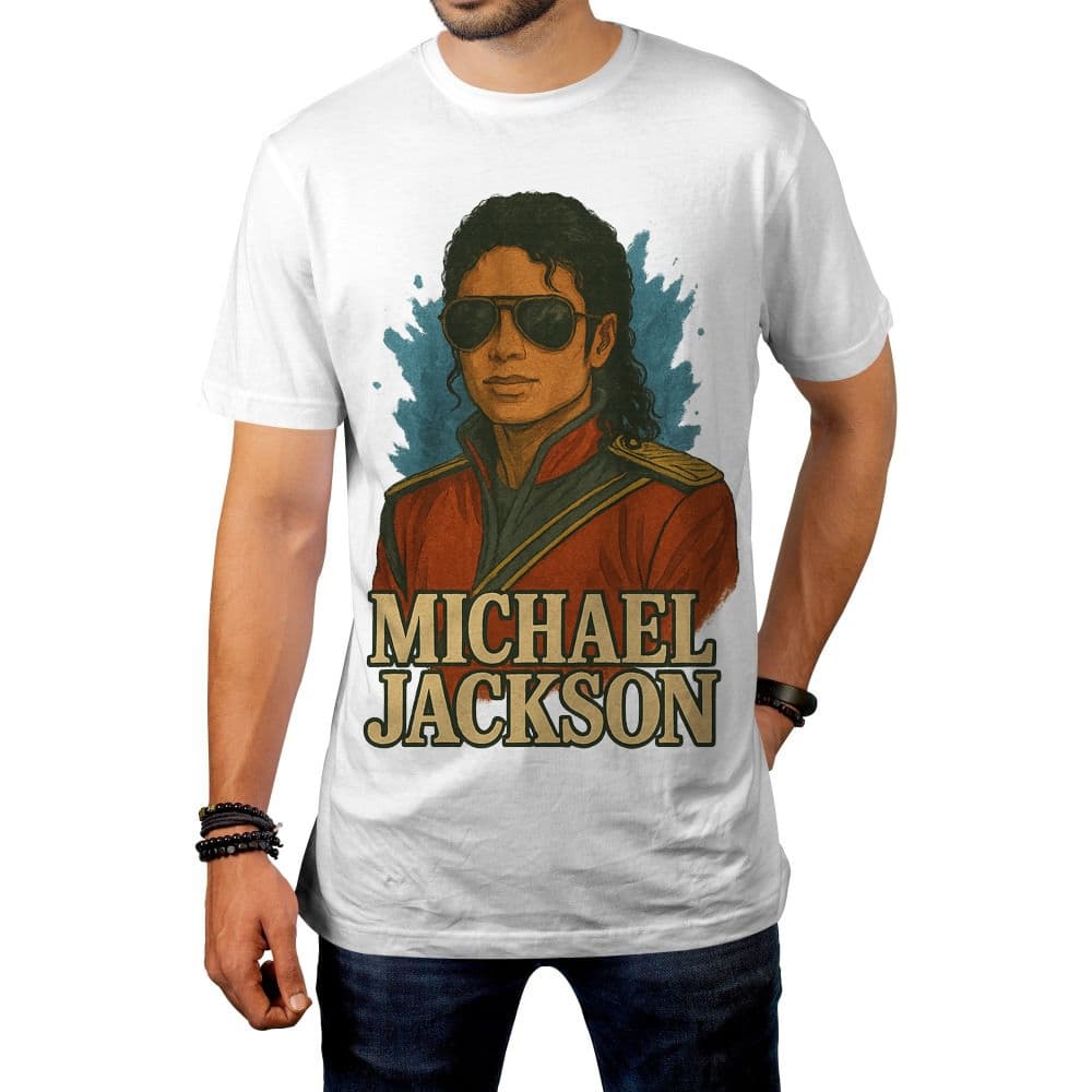 Camiseta Michael Jackson Unissex Pop Rock Dance Estilizada Plus Size Infantil Adulto Música Ícone