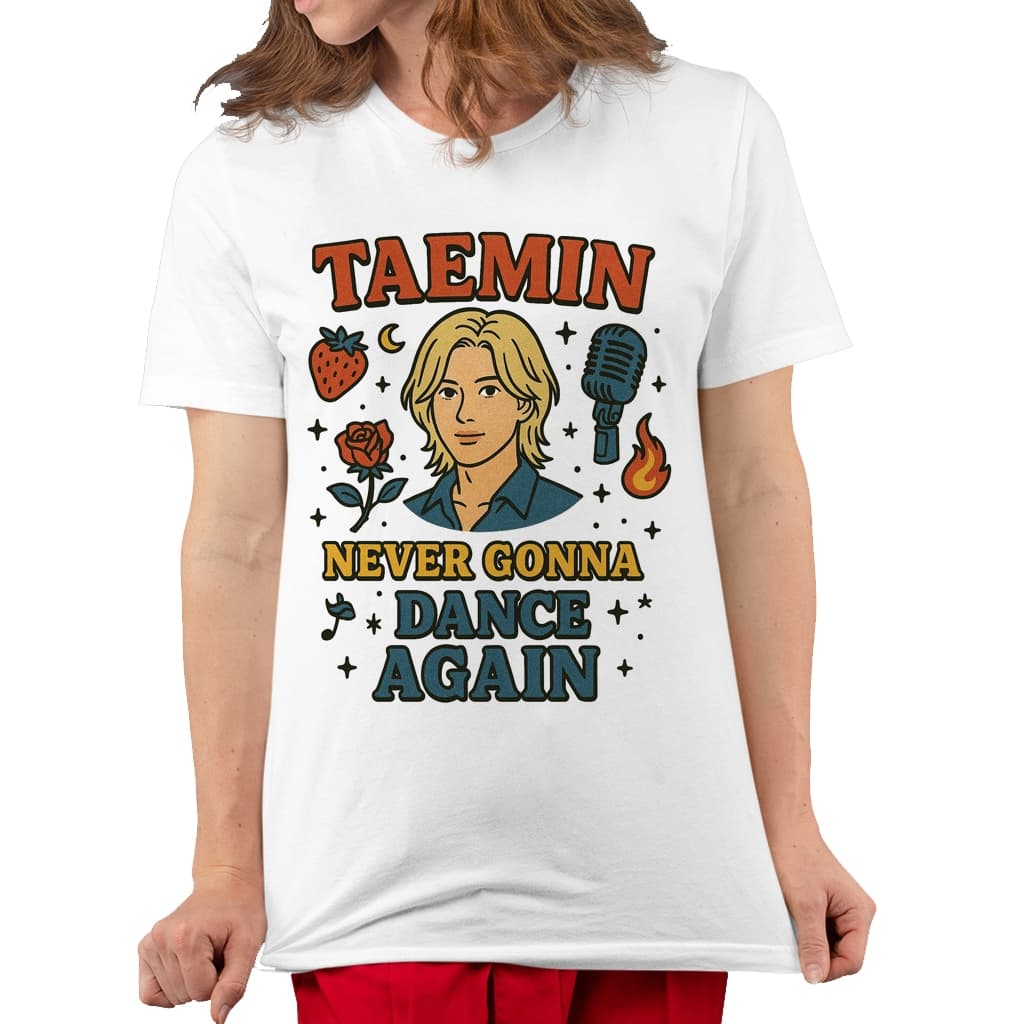 Camiseta Taemin SHINee Unissex K-Pop Coreano Estilizada Plus Size Infantil Adulto Camisa Idol