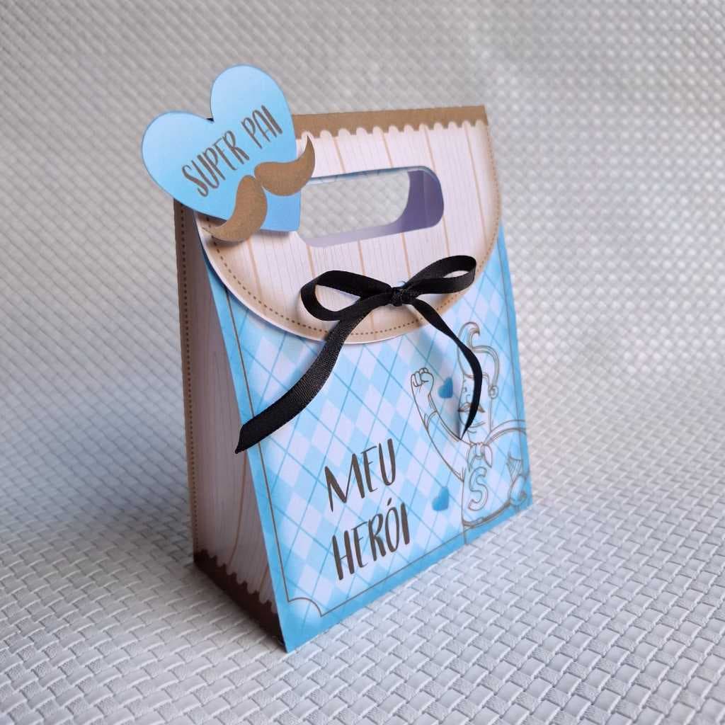 Kit 10 sacolinhas para lembrancinha Dia dos Pais - mimo dia dos pais -Sacola personalizada