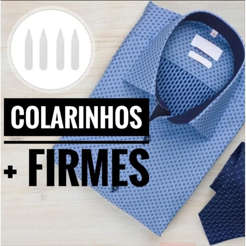 BARBATANAS PALETA GOLA PARA CAMISA SOCIAL EM POLIPROPILENO KIT 60 e/ou 120 peças (SUPER RESISTENTE)UNISSEX