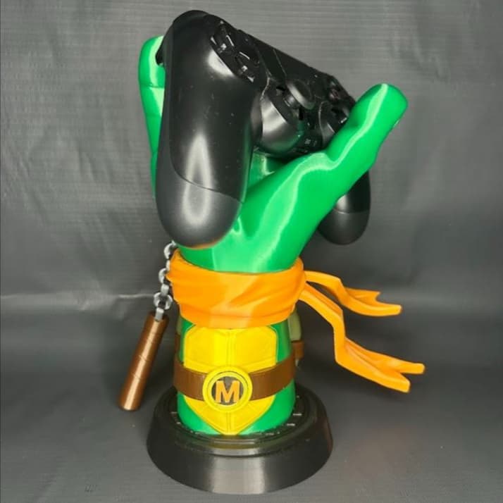 Suporte Para Controle PlayStation/Xbox/Switch - Michelangelo Tartarugas Ninjas