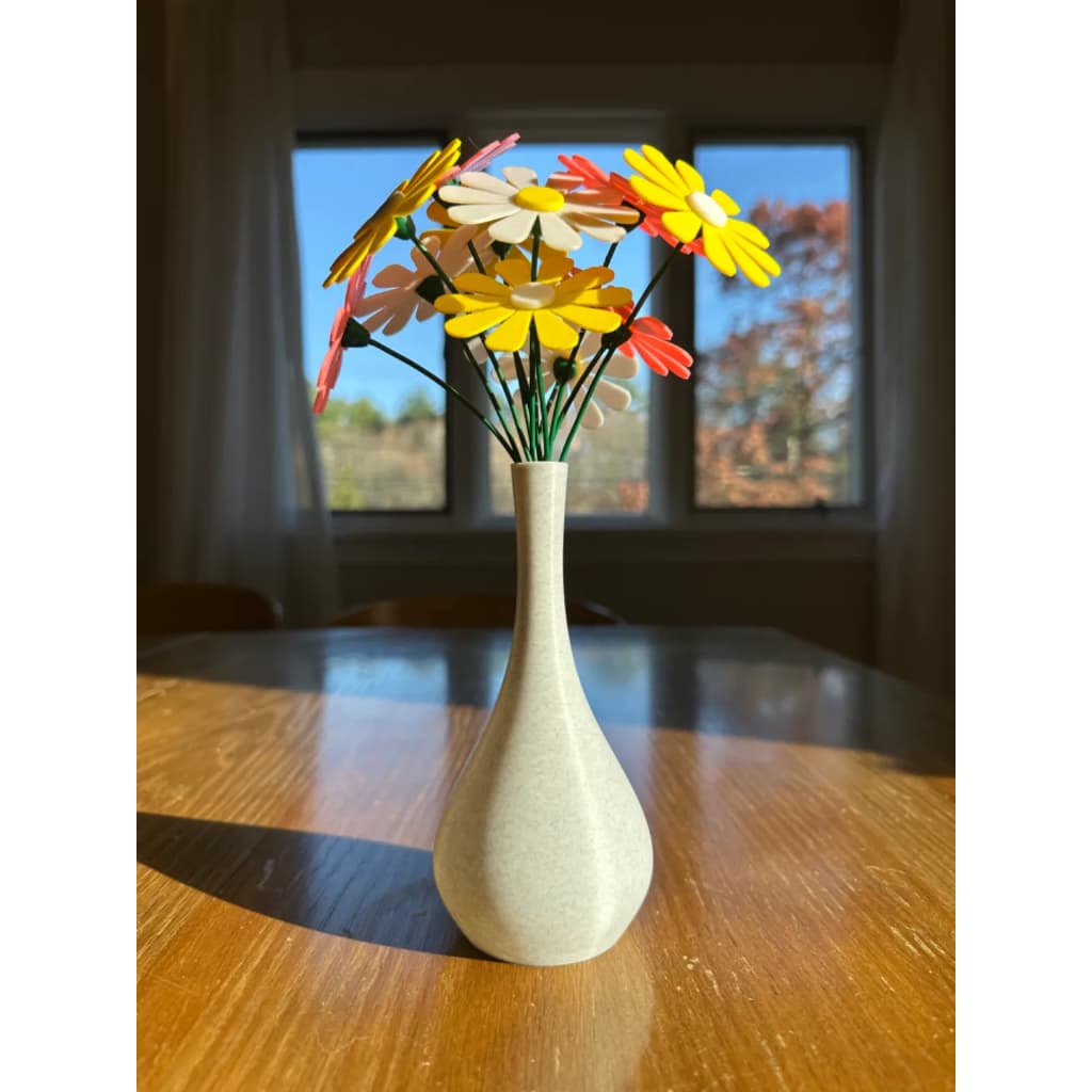 Vaso Pequeno e Fino para Flores de Mesa Decoração Minimalista 15,2 Cm em PETG