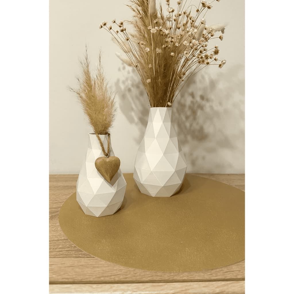 Vaso Decorativo Lowpoly De Plástico PETG Para Plantas 8,8x8,8x13,5cm Para Mesa Sala Escritório Moderno