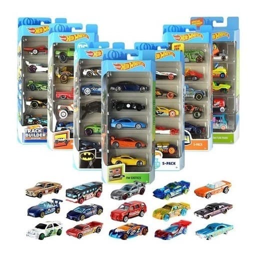 Kit 5 Carrinhos Hot Wheels Original Premium Mattel Sortidos