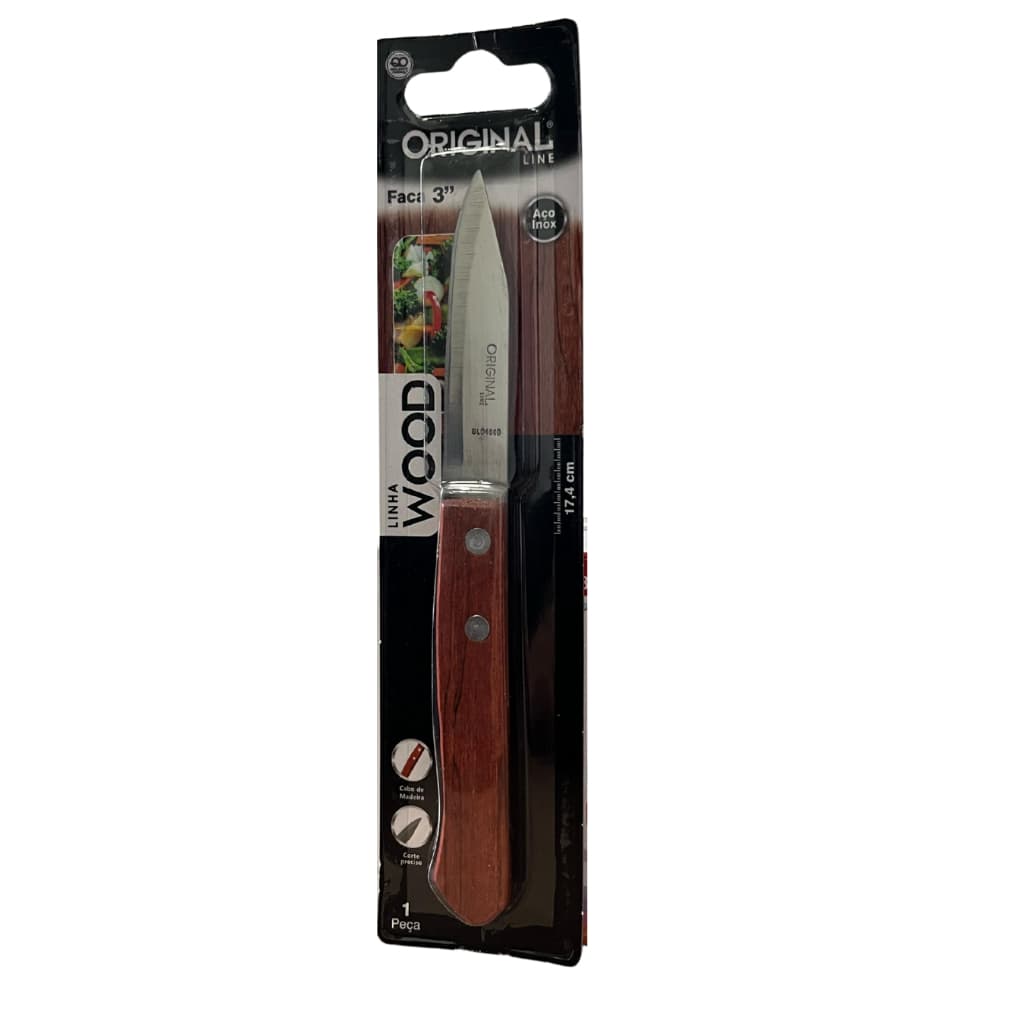 Faca de Legumes Aço Inox 18 cm Ideal para Legumes Frutas e Cortes Decorativos