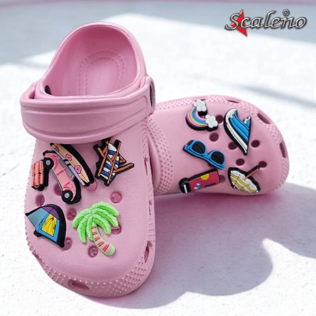 Sandália Babuche Infantil Feminino e Masculino Scaleno Nuvem com Bottons