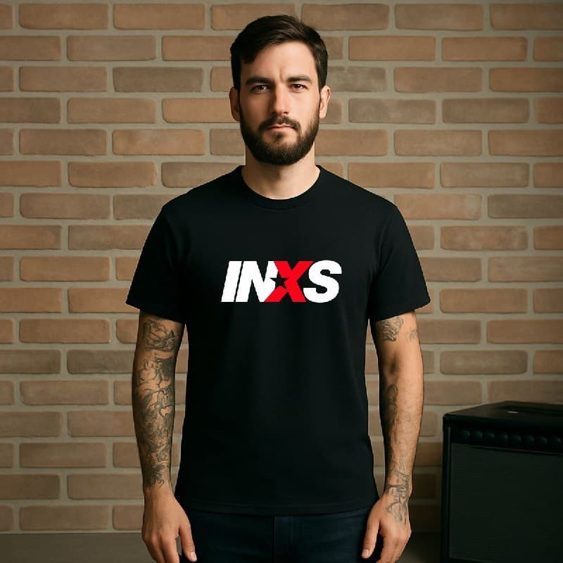 Camiseta Camisa T-shirt Masculina Banda Rock Inxs Algodão Premium Casual Estilosa Básica Fio 30.1