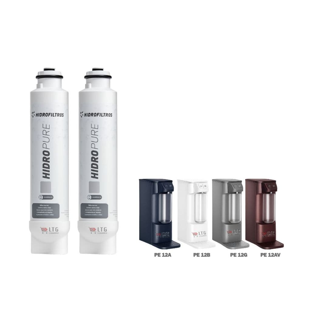 Kit Filtro Refil Purificadores Compativel Electrolux Pe12b Pe12g Pe12v Pe12a Hidro Pure Pappca50